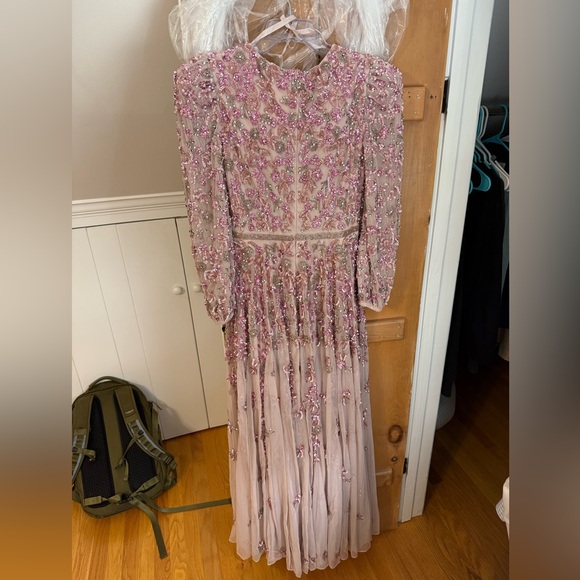 Mac Duggal Rose Sequin Floor Length Dress - Picture 6 of 9